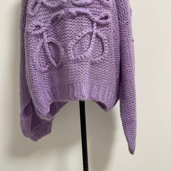 Loewe Light Purple Knit Sweater - Picture 4 of 11